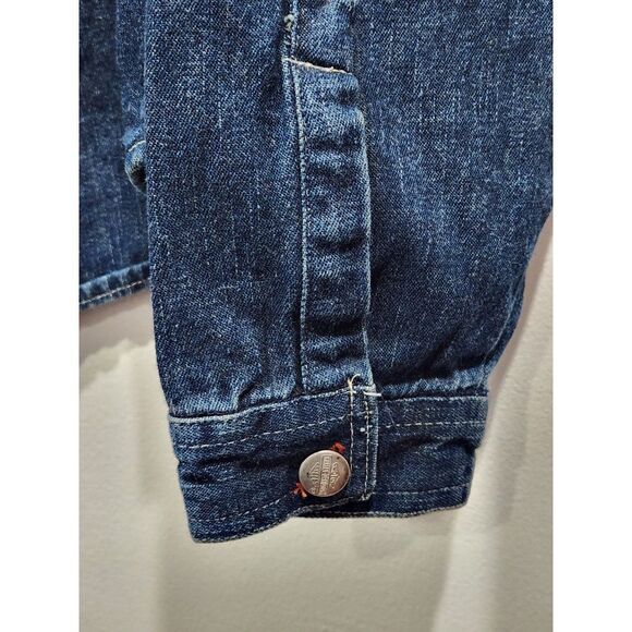 Harley Davidson Boys Denim Button Up Long Sleeve Logo Shirt Jacket, XL/20 - Picture 7 of 12